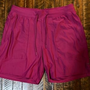 Lululemon men's 7" Magenta Athletic Shorts size medium